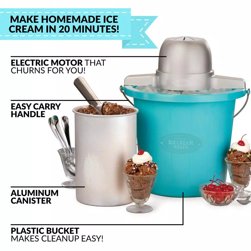 Wholesale π Nostalgia 4 Qt. Electric Ice Cream Maker With Easy-Carry Handle π - Image 5
