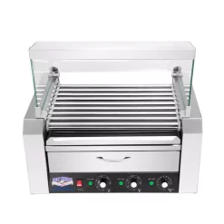 Hot Sale π Great Northern 9-Hot πΆ Dog 124 Sq. In. Stainless Steel Hot πΆ Dog Roller Grill With Bun Warmer And Cover π