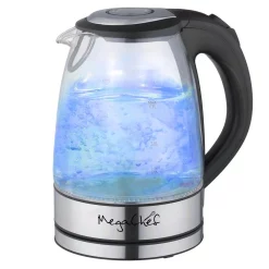 Deals π MegaChef MegaChef 7 Cups 1.7 L Glass And Stainless Steel Electric Tea Kettle π₯