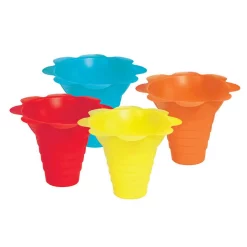 Discount π― Paragon 4 Oz. Multicolor Flower Drip Tray Snow Cone Cups π
