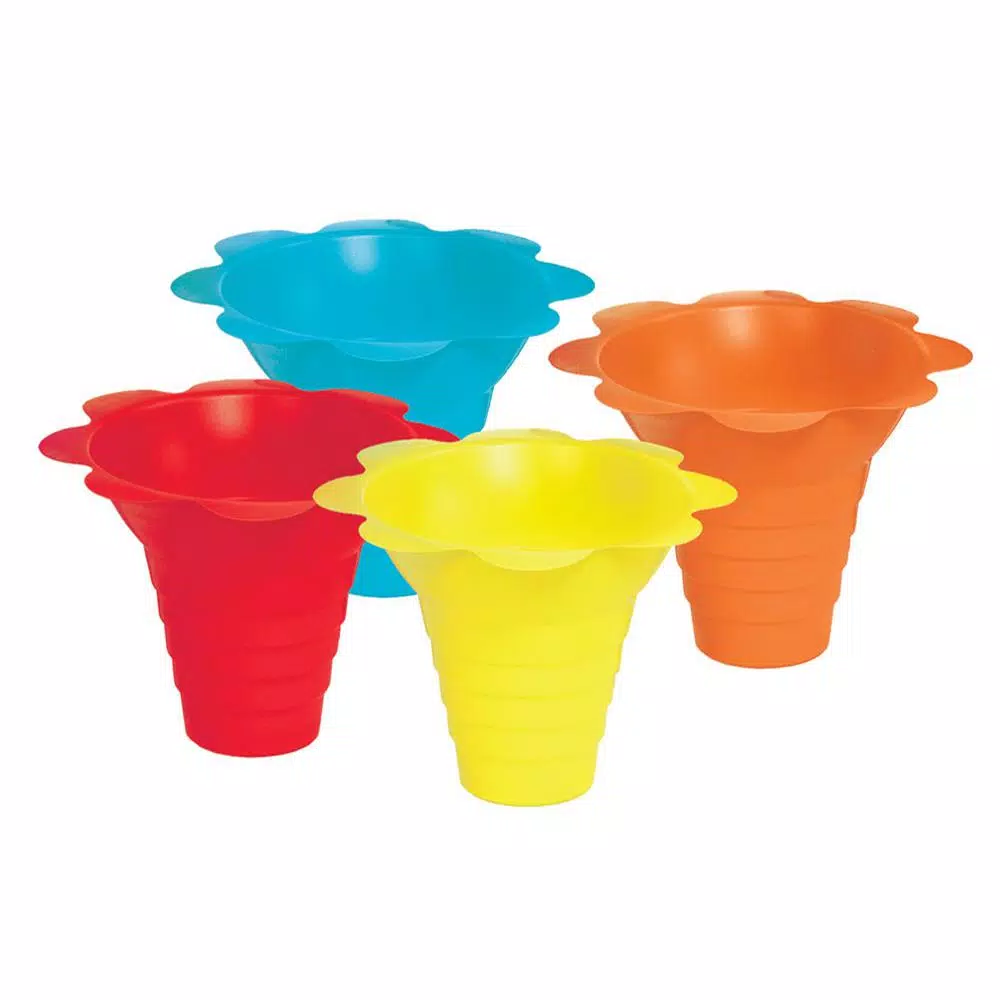 Discount π― Paragon 4 Oz. Multicolor Flower Drip Tray Snow Cone Cups π