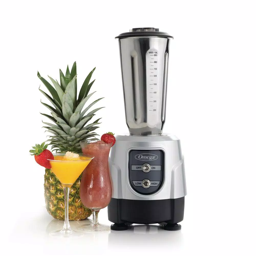 Hot Sale 𧨠Omega 1 HP 32 Oz. 2-Speed Silver Blender With Stainless Steel Jar π― - Image 5