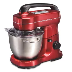 New π Hamilton Beach 4 Qt. 7-Speed Red Stand Mixer With Tilt Head π