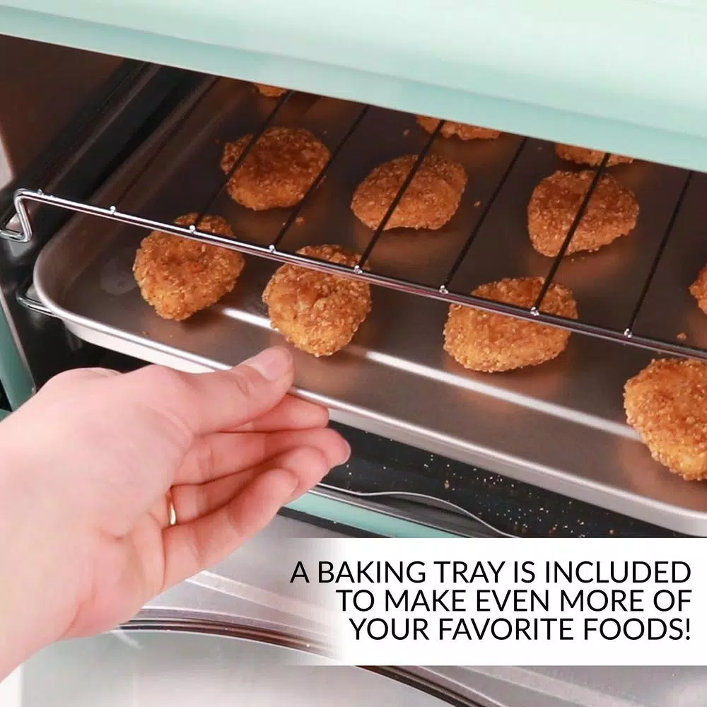 Deals π₯ Nostalgia Retro 1500 W Aqua 12-Slice Convection Toaster Oven With Built-in Timer β€οΈ - Image 5