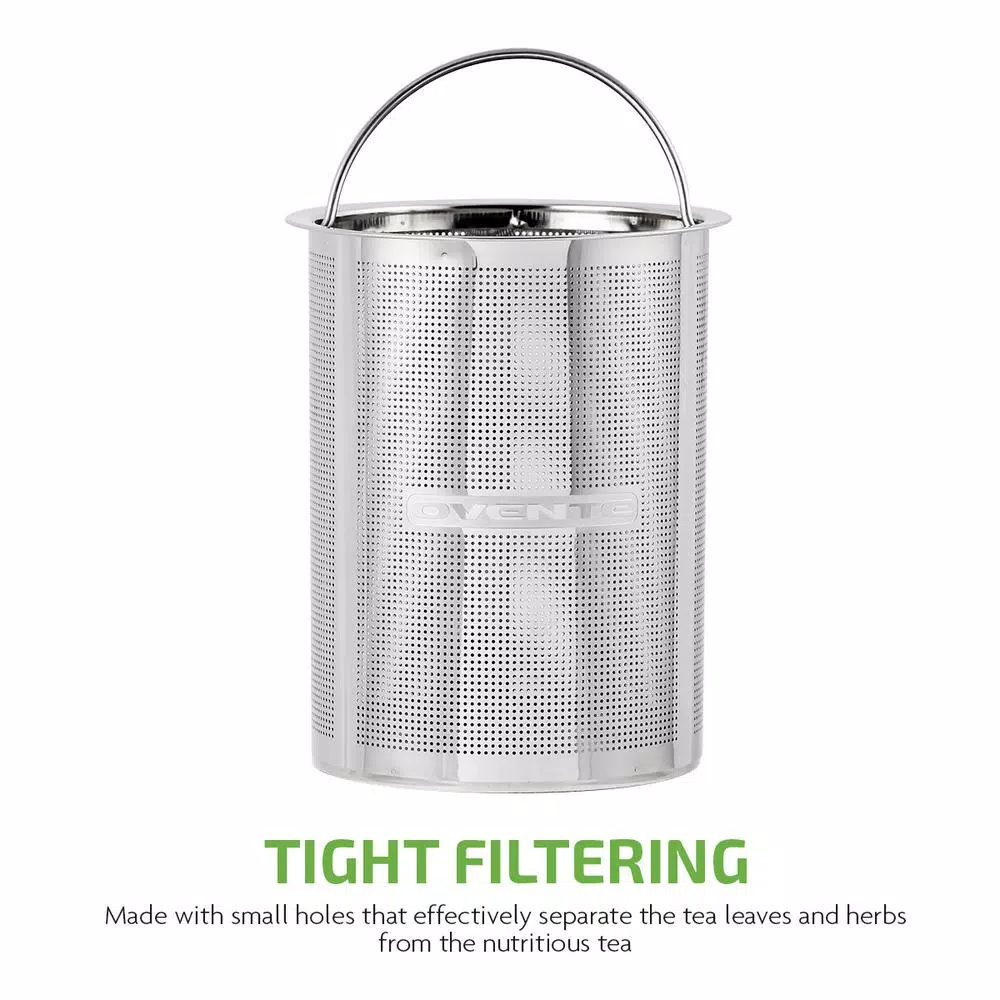 Cheap π Ovente 3.4-Cup Black Glass Tea Kettle With Tea Infuser For Loose-Leaf Tea, Compatible With KG612S (FGK27B) β - Image 10