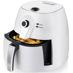 Buy β Ovente 3.2 Qt. White Electric Air Fryer With 30-min Timer, Adjustable Temperature Controls, Includes Fry Basket And Grill Pan β