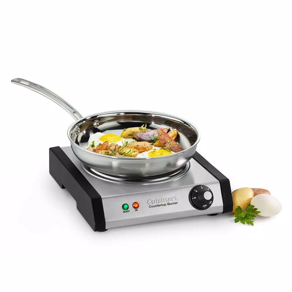 New π Cuisinart Single Burner 7.5 In. Brushed Stainless Cast Iron Hot Plate With Temperature Control π― - Image 2