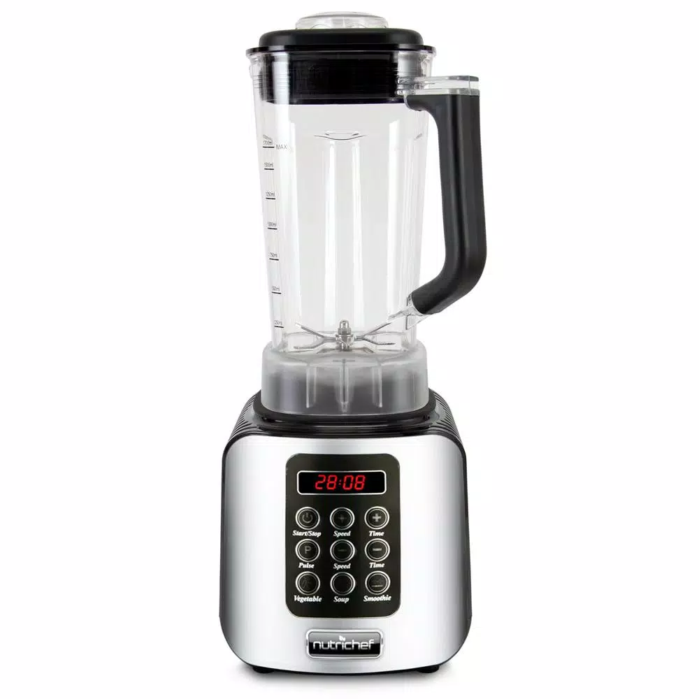 Cheapest π NutriChef 57 Oz. 5-Speed Black Digital Countertop Blender With Pulse Blend, Adjustable Time And Speed Settings π―