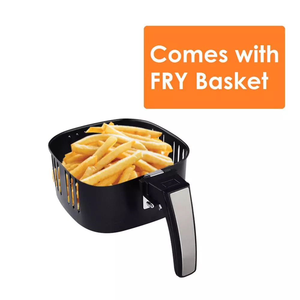 Buy β Ovente 3.2 Qt. White Electric Air Fryer With 30-min Timer, Adjustable Temperature Controls, Includes Fry Basket And Grill Pan β - Image 3