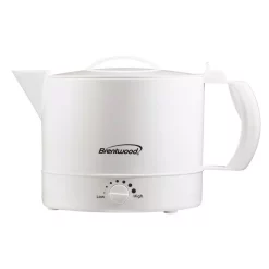 Promo ⭐ Brentwood 4-Cup White Electric Kettle With Temperature Control ⌛